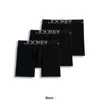 Mens Jockey(R) 3pk. Active Stretch Long Leg Boxer Briefs