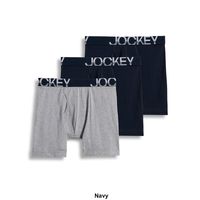 Mens Jockey(R) 3pk. Active Stretch Long Leg Boxer Briefs