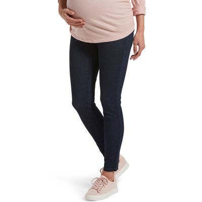 Womens HUE(R) Ultra Soft Denim Skimmer Maternity Leggings