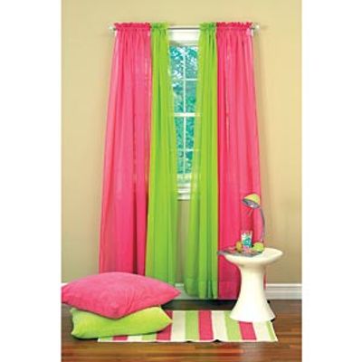 Calypso Voile Sheer Rod Pocket Curtain Panel