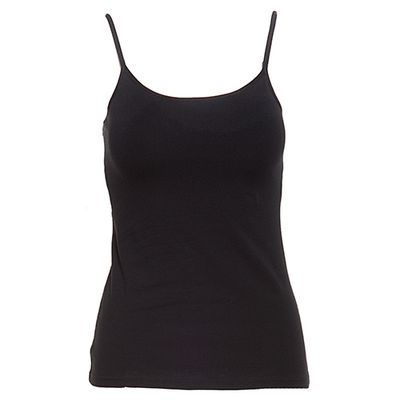 Womens Teri Cotton Camisole with Shelf Bra