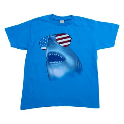 Boys (8-20) Gildan(R) Shark Bans Short Sleeve T-Shirt