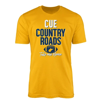 Mens Tailgate West Virginia Country Roads Let's Go Tee