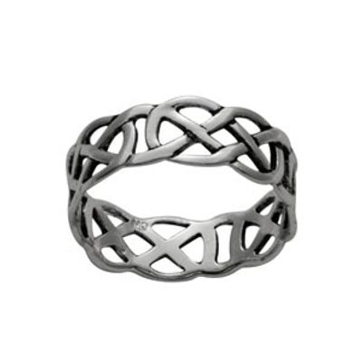 Marsala Silver Plated Celtic Thumb Ring