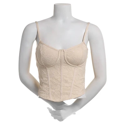 Juniors Madden Girl Floral Lace Corset Tank Top