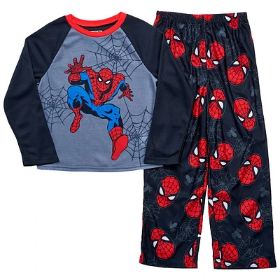 Boys Marvel Spider-Man Web Slinger Thermal Top Pajama Set