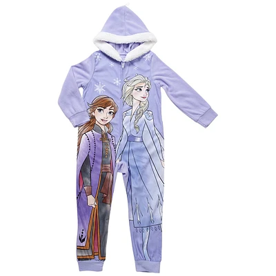 Girls Disney Frozen Sisters Always Hooded Union Onesie