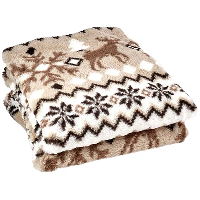 London Fog Faux Fur Throw