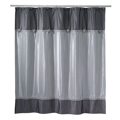 Avanti Braided Medallion Shower Curtain