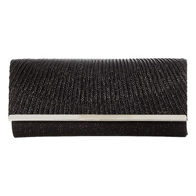 Sasha Shimmer Pleated Flap Clutch Evening Bag