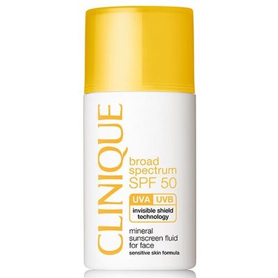 Clinique Broad Spectrum SPF 50 Mineral Sunscreen Fluid For Face