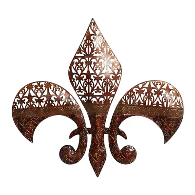 9th & Pike(R) Fleur De Lis Pierced Wall Decor