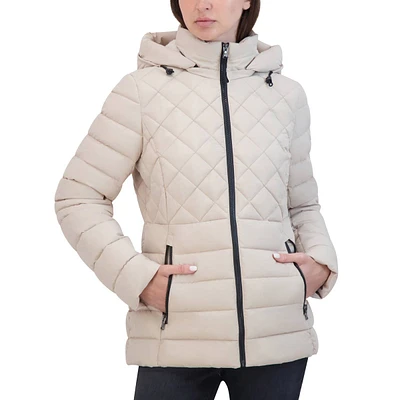 Womens HFX Stretch Puffer Jacket w/Sherpa Trim