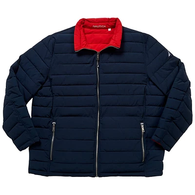 Mens Big & Tall Nautica Quilted Reversible Coat