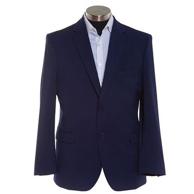 Mens Adolfo Regular Fit Blue Stretch Jacket