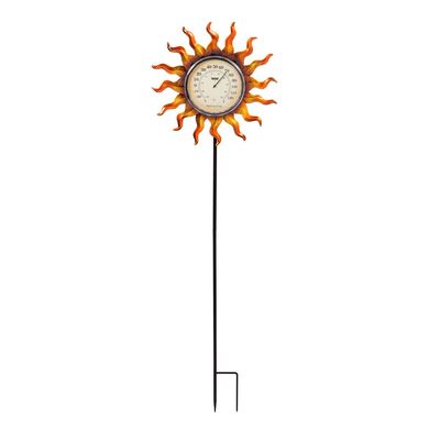 Evergreen Sun Solar Thermometer Garden Stake