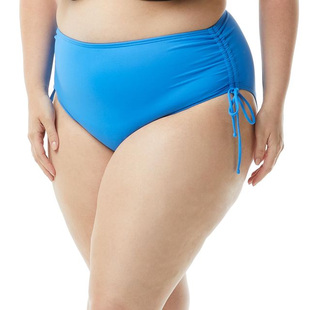 Salt Cove Plus Size Printed Cross Back Bralette High Waist Swim Bottoms  Created For Macys