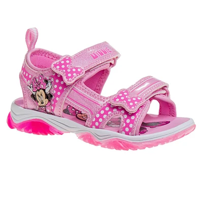 Little Girls Disney Minnie Mouse Light-Up Sport Sandals