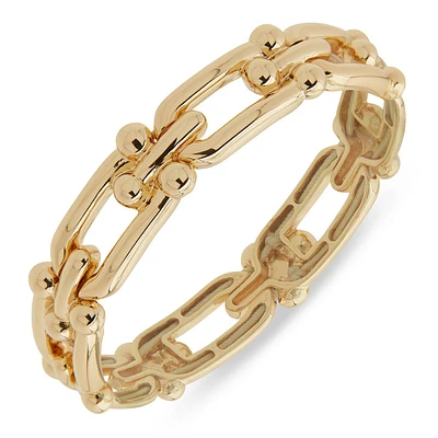 Nine West Gold-Tone Chain Stretch Bracelet