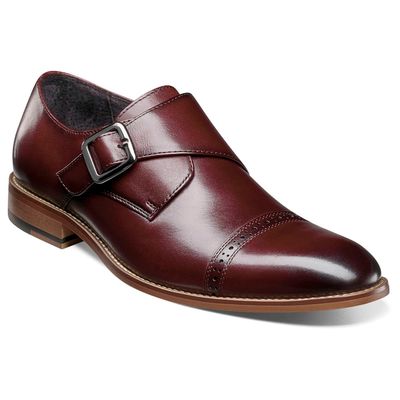 Mens Stacy Adams Desmond Cap Toe Monk Strap Oxfords