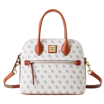 Dooney & Bourke Domed Satchel with Logo