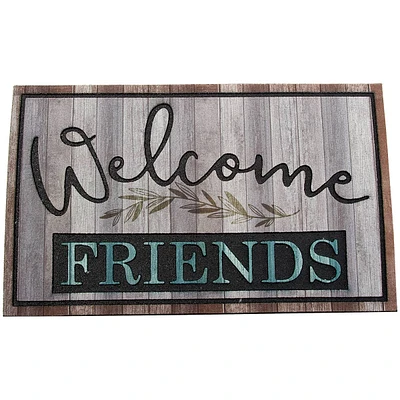 Farmhouse Welcome Friends RR Doormat - 18x30