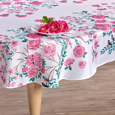 Bella Flowers Print Tablecloth