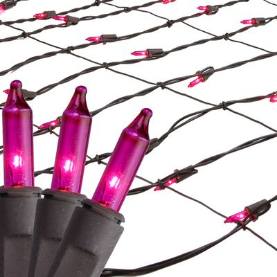 Northlight Seasonal Pink Tree Trunk Wrap Christmas Net Lights