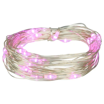 Northlight Seasonal 50ct. Pink LED Micro Fairy Christmas Lights