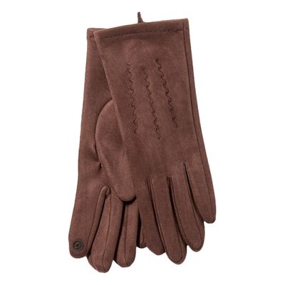 Womens Adrienne Vittadini Faux Suede Touchscreen Gloves