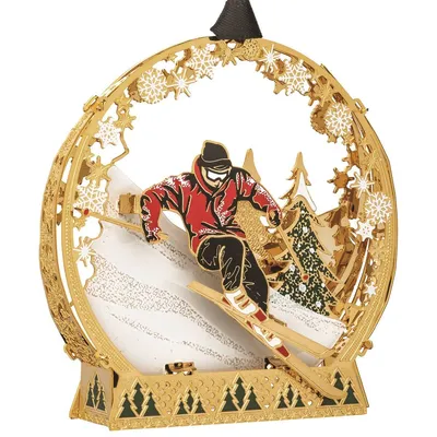 Beacon Design Downhill Skier 3D Ornament