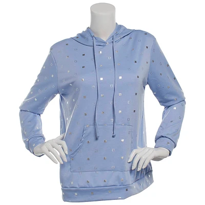 Womens C'est La Vie French Terry Geo Foil Hoodie