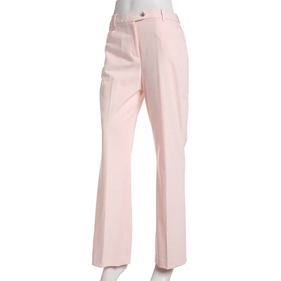 Petite Calvin Klein Solid Button Front Dress Pants