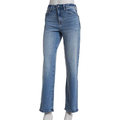 Juniors Celebrity Pink Trieste High Rise Straight Leg Denim Jeans