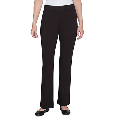 Womens Ruby Rd. Key Items Solid Pull On Flare Pants