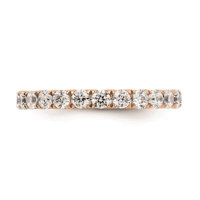 Pure Fire 14kt. Rose Gold Lab Grown Diamond Eternity Wedding Band