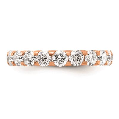 Pure Fire 14kt. Rose Gold Lab Grown Diamond Eternity Wedding Band