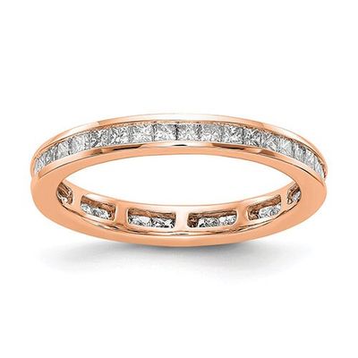 Endless Affection(tm) Rose Gold Channel Set Eternity Band