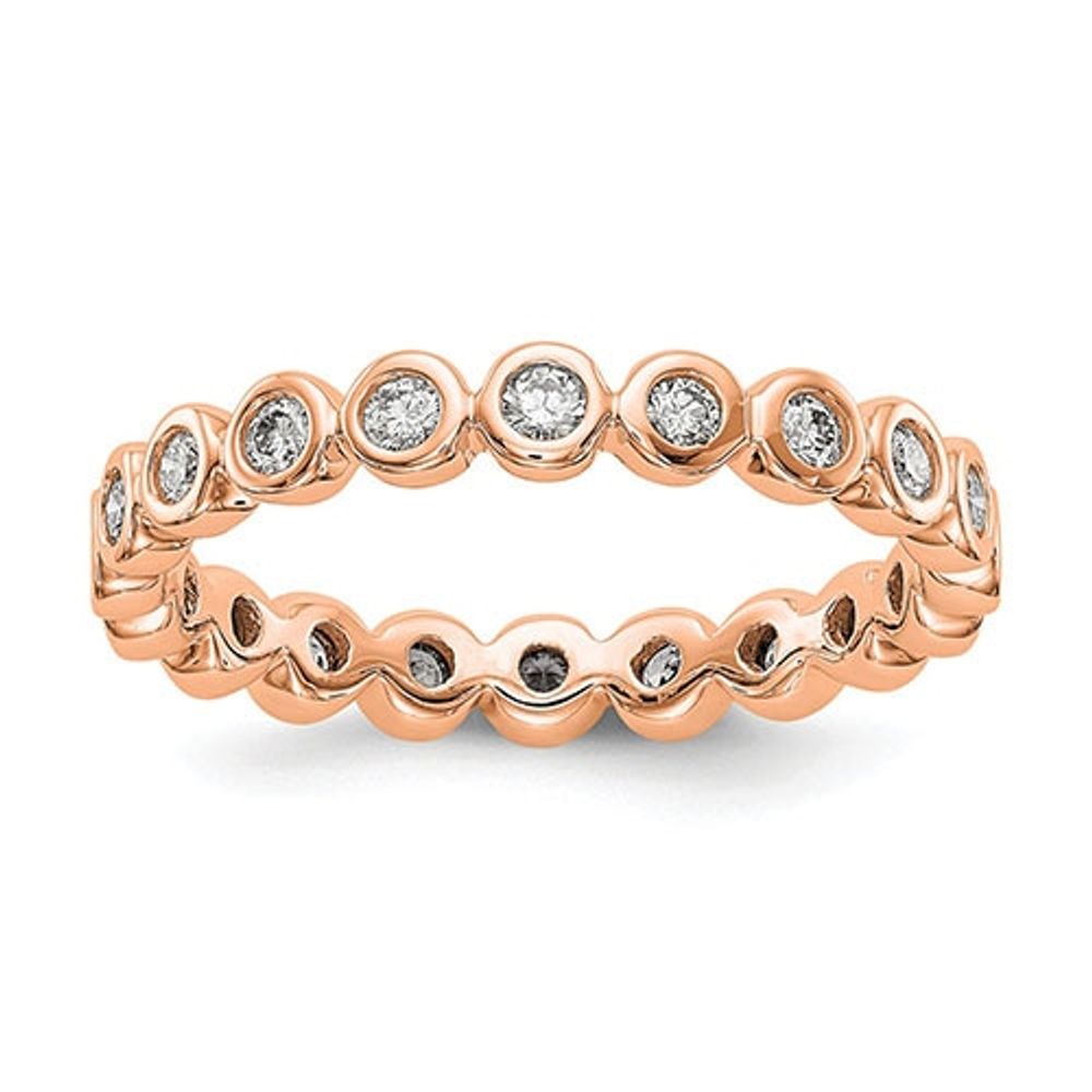 Endless Affection(tm) Rose Gold Bezel Set Eternity Band