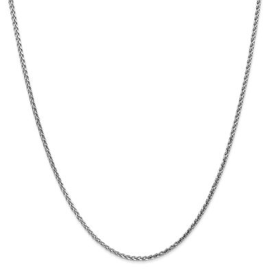 Gold Classics(tm) 1.8mm. 14kt. White Diamond Cut Spiga Necklace