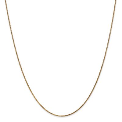 Gold Classics(tm) 1mm. 14kt. Solid Diamond Cut Spiga Necklace