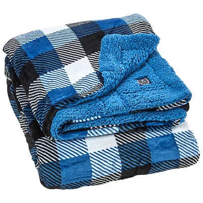 Chaps Plush to Sherpa Blanket