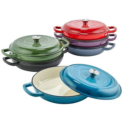 Healthy Living 3.75qt. Enamel Everyday Pan