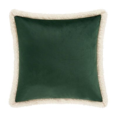 J. Queen New York Casey Sherpa Evergreen 18in. Quilted Pillow