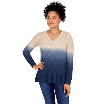 Long Sleeve Grommet Sweater 