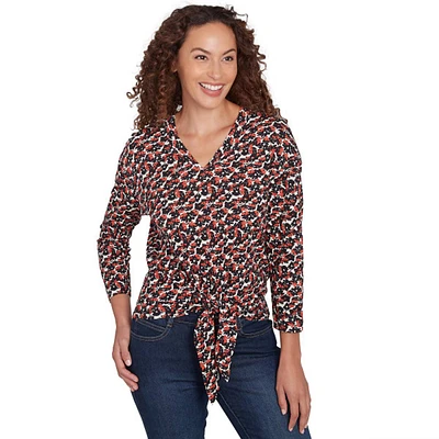 Womens Skye's The Limit At Leisure Floral Slub Blouse