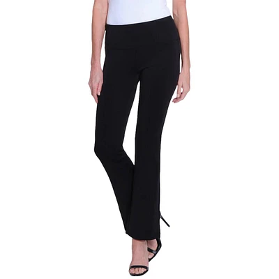 Womens Multiples Pull On Flare Leg Ponte Pants