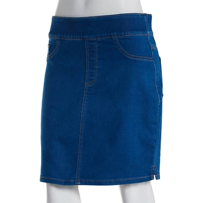 Womens Erika Joey Denim Pull On Skort