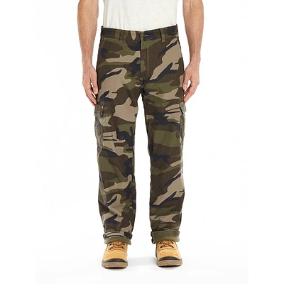 Mens Stanley(R) Fleece Lined Canvas Cargo Pants - Camo