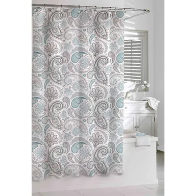 Cassadecor Floral Swirls Shower Curtain